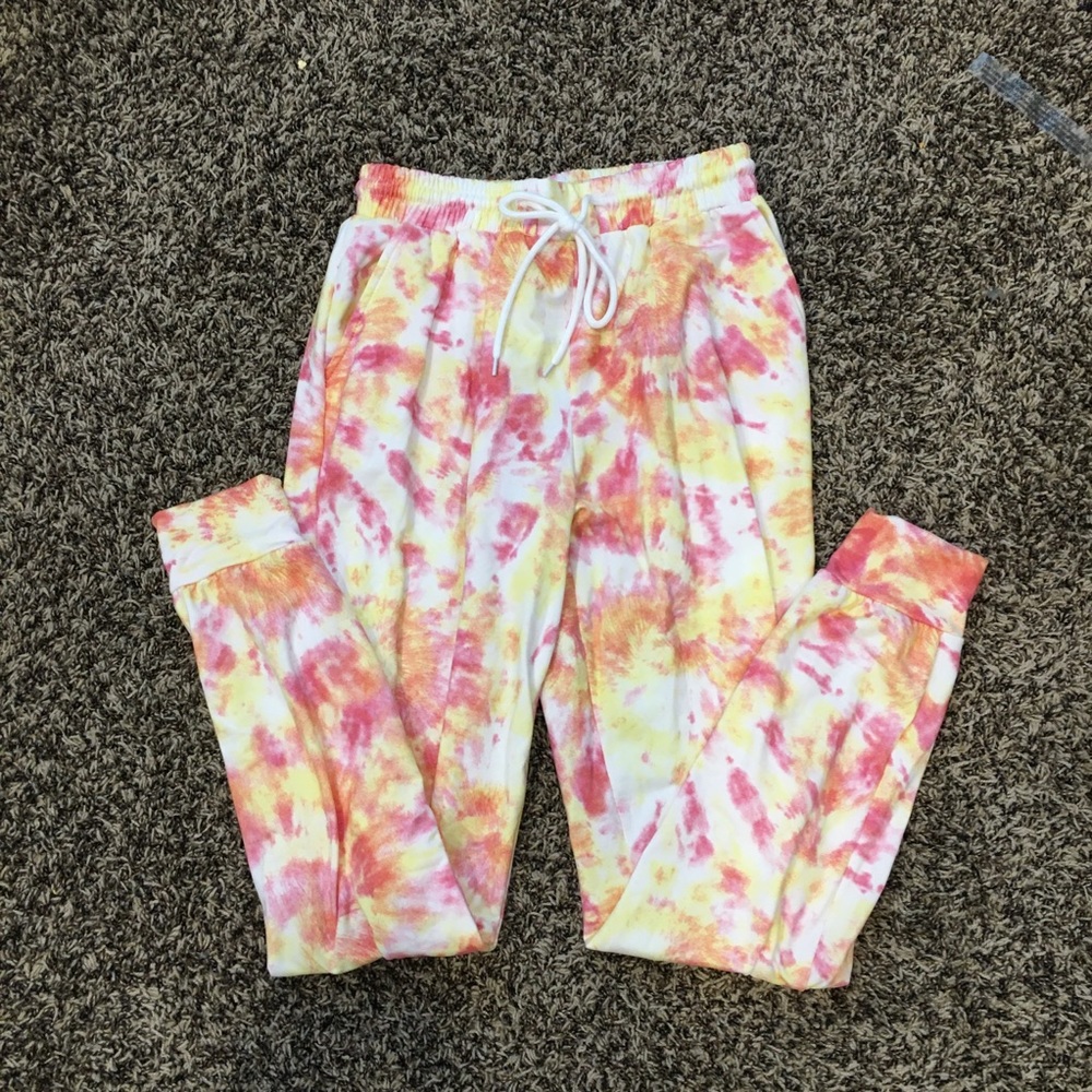 Tie dye joggers- S